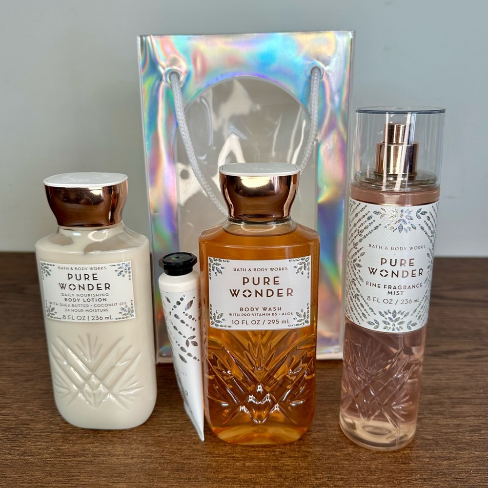 New Bath & Body Works 4-piece Pure Wonder Gift Set